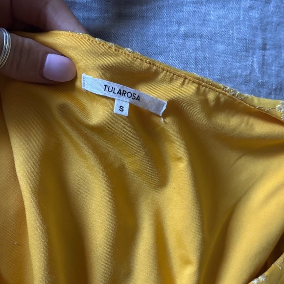 Tularosa Penny Dress Golden Yellow Floral Boho Revolve small $148 - Picture 5 of 6